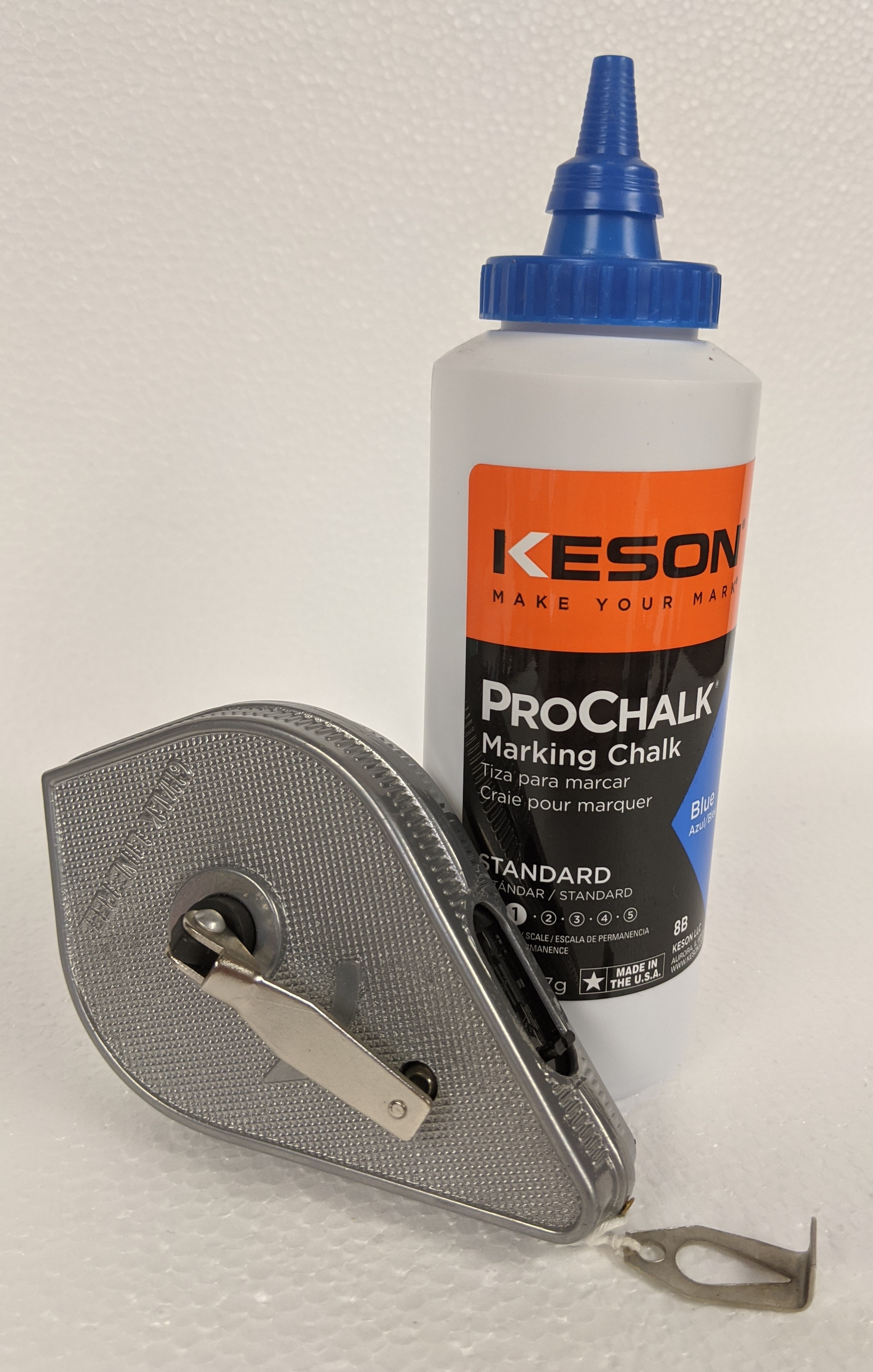 Keson Chalk Line Reel w/Marking Chalk - Red Star Foam